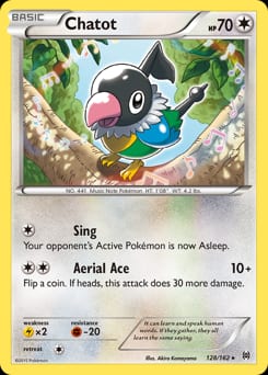 BREAKthrough Chatot #128 card
