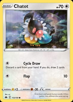 Crown Zenith Chatot #112 card