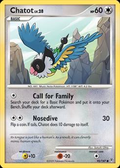 Supreme Victors Chatot #95 card