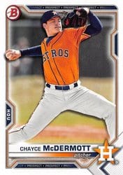 2021 Bowman Draft Base Set Chayce McDermott #BD-13 card
