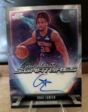 2025-26 Topps Cosmic Chrome Singularity Signatures Chaz Lanier #SS-CL card
