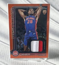 2025-26 Topps Flagship Real One Relics Chaz Lanier #FRO-CL card