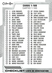 2020-21 O-Pee-Chee Base Set Checklist: 1-100 #100 card