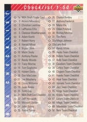 1992-93 Upper Deck Base Set Checklist: 1-90 #90 card