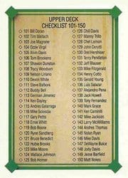 1989 Upper Deck Base Set Checklist: 101-200 #695 card