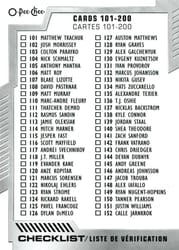 2020-21 O-Pee-Chee Base Set Checklist: 101-200 #200 card