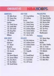 1994-95 Hoops Base Set Checklist 2: 122-223 #299 card