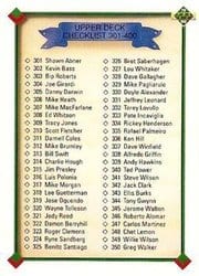 1990 Upper Deck Base Set Checklist: 301-400 #400 card