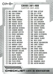 2020-21 O-Pee-Chee Base Set Checklist: 301-400 #400 card