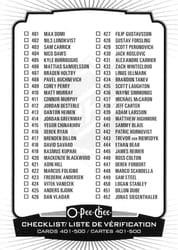 2022-23 O-Pee-Chee Base Set Checklist: 401-500 #500 card