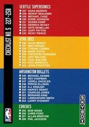 1992-93 SkyBox Base Set Checklist 5: 227-295 #326 card