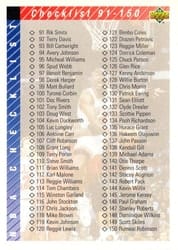 1992-93 Upper Deck Base Set Checklist: 91-200 #200 card