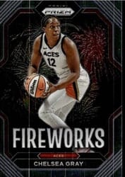 2023 Panini Prizm WNBA Fireworks Chelsea Gray #4 card
