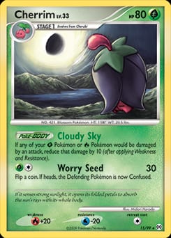 2009 Arceus Cherrim #15 card