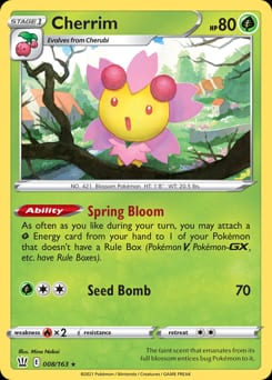 2021 Battle Styles Cherrim #8 card