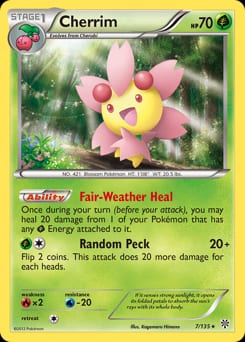 2013 Plasma Storm Cherrim #7 card