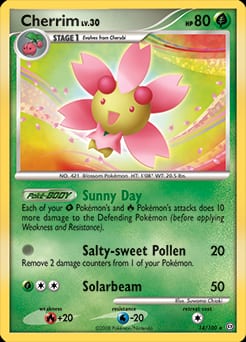 2008 Stormfront Cherrim #14 card