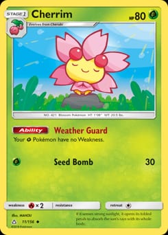 2018 Ultra Prism Cherrim #11 card