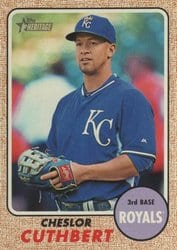 2017 Topps Heritage Base Set Cheslor Cuthbert #132 card