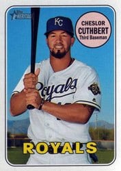 2018 Topps Heritage Base Set Cheslor Cuthbert #680 card