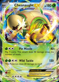 XY Black Star Promos Chesnaught-EX #XY18 card