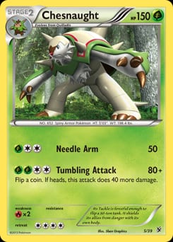 2013 Kalos Starter Set Chesnaught #5 card