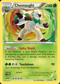 2014 XY Chesnaught #14 card