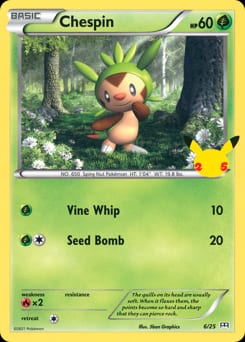 McDonald's Collection 2021 Chespin #6 card