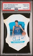 2022-23 Panini Crown Royale Future Kings Signatures Chet Holmgren #FKS-CHG card