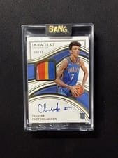 2022-23 Panini Immaculate Chet Holmgren Rookie Patch Auto /99 #123 card
