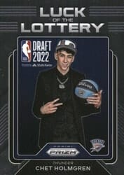 2022-23 Panini Prizm Luck of the Lottery Chet Holmgren #13 card