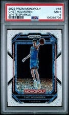 2022 Panini Prizm Monopoly Chet Holmgren White Sparkle #63 card