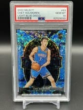 2022 Panini Select Chet Holmgren Blue Disco #83 card