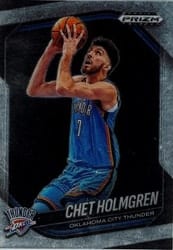 2024-25 Panini Prizm Black Base Set Chet Holmgren #173 card