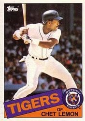 1985 Topps Base Set Chet Lemon #20 card