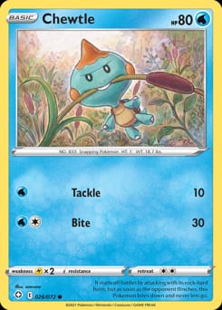 Shining Fates Chewtle #26 card