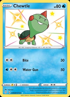 Shining Fates Shiny Vault Chewtle #SV028 card
