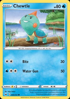 Sword & Shield Chewtle #60 card