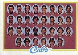 1978 Topps Base Set Chicago Cubs #302 card