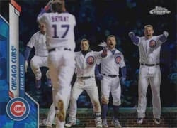 2020 Topps Chrome Sapphire Edition Base Set Chicago Cubs #338 card