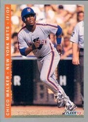 1993 Fleer Base Set Chico Walker #482 card