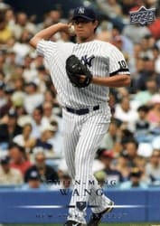 2008 Upper Deck Base Set Chien-Ming Wang #587 card