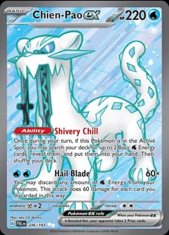 Paldea Evolved Chien-Pao ex #236 card