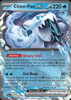 Paldea Evolved Chien-Pao ex #61 card