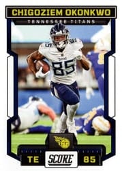 2023 Score Base Set Chigoziem Okonkwo #34 card