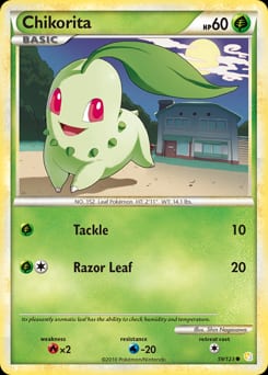 HeartGold & SoulSilver Chikorita #59 card