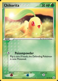 Hidden Legends Chikorita #55 card