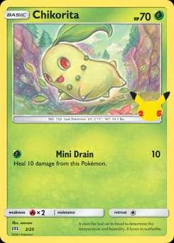 McDonald's Collection 2021 Chikorita #2 card