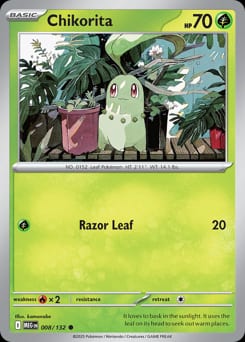 2025 Mega Evolution Chikorita #8 card