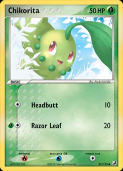 Unseen Forces Chikorita #51 card